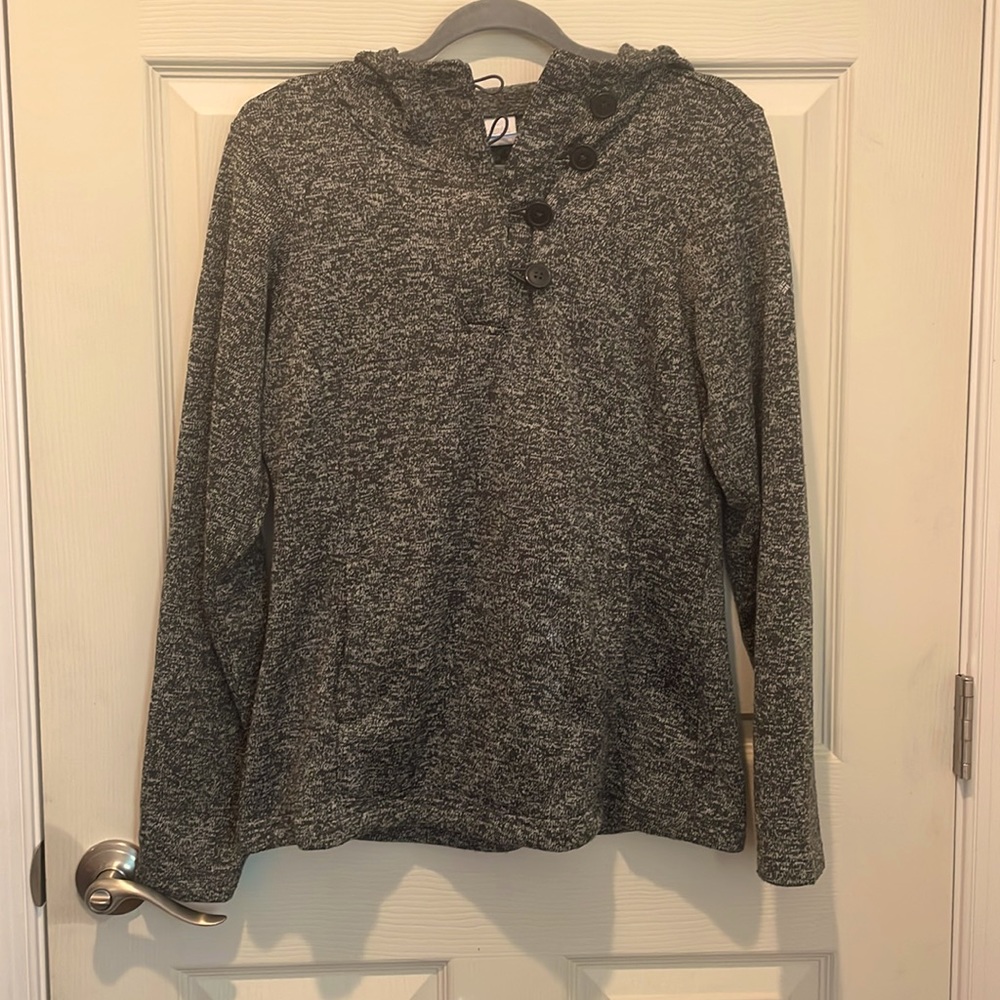 Columbia darling days button pullover grey Medium